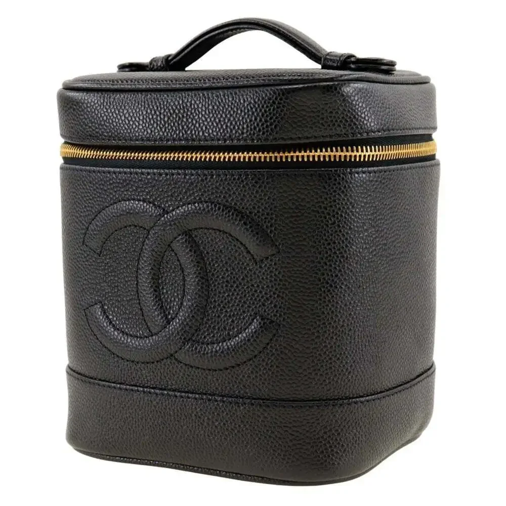 CHANEL Black Caviar Leather Bag